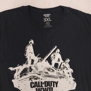 Call of Duty WW2 Short Sleeve Crew Neck Graphic T Shirt Mens Size 3XL Black